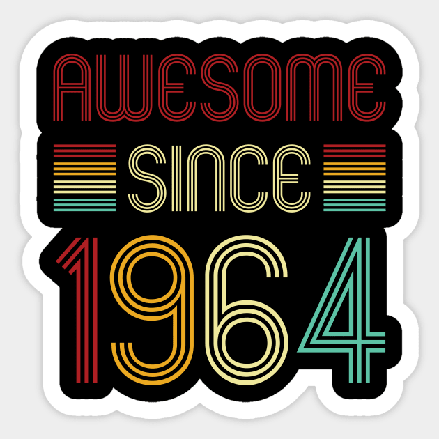 Vintage Awesome Since 1964 Sticker by Che Tam CHIPS